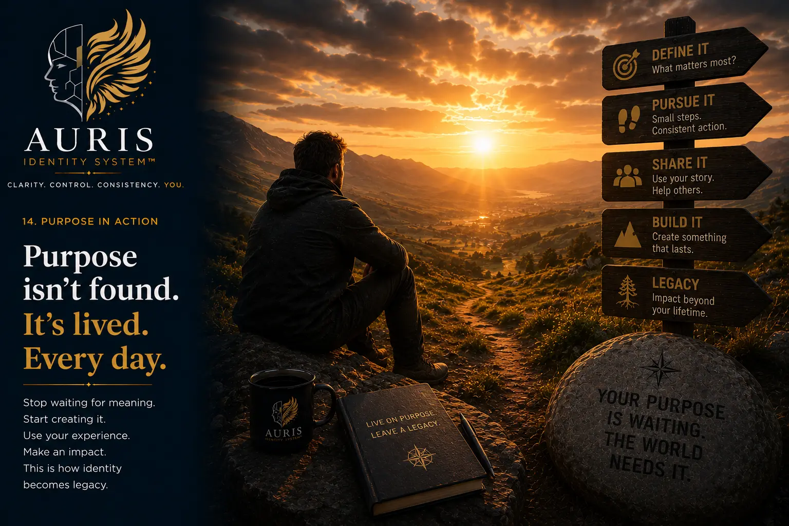 A forward-looking transition scene representing purposeful preparation for life beyond military service.